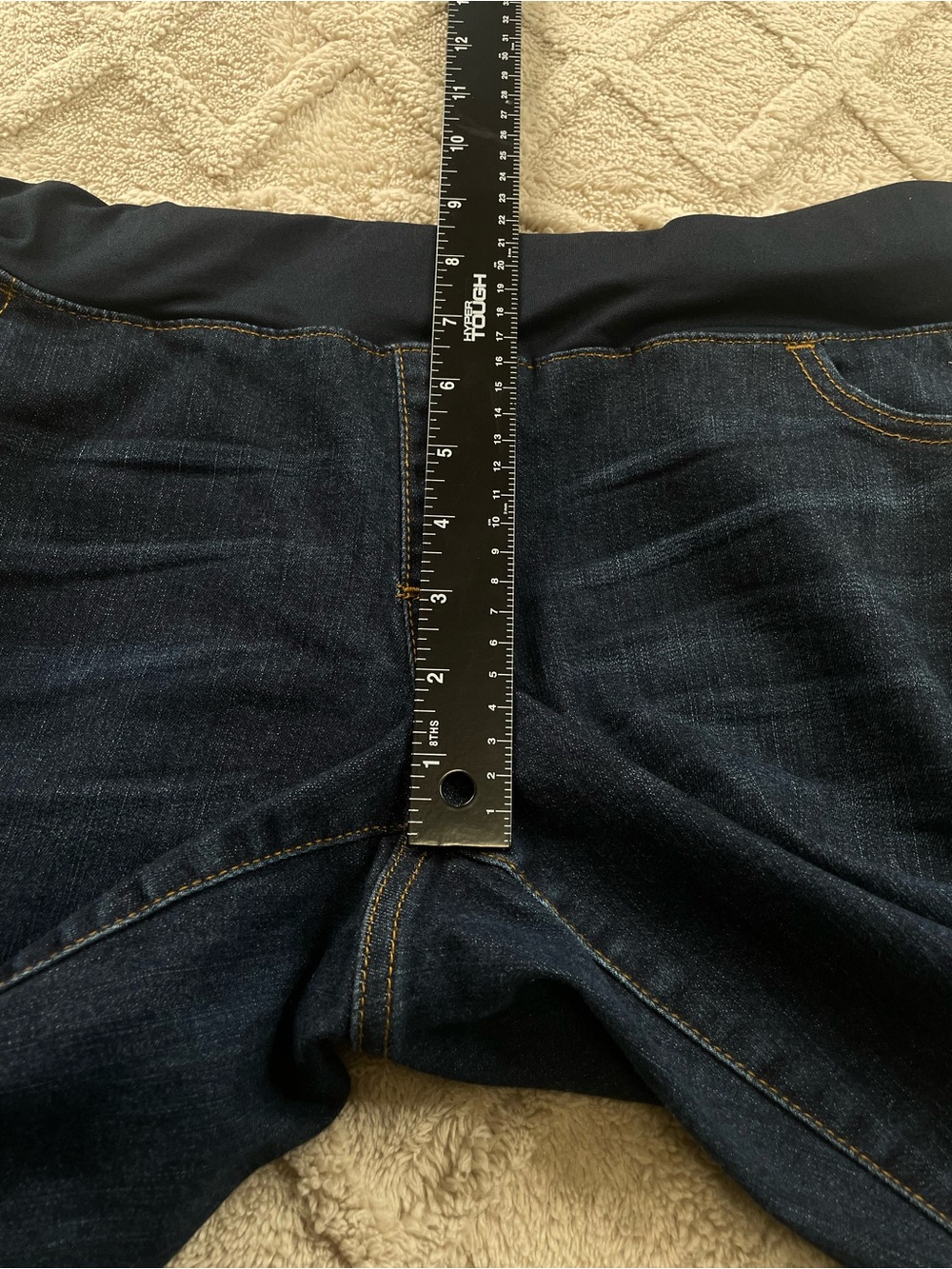 Liz Lange for Target Dark Blue Flare Maternity Jeans Sz 8 Casual - Picture 6 of 11
